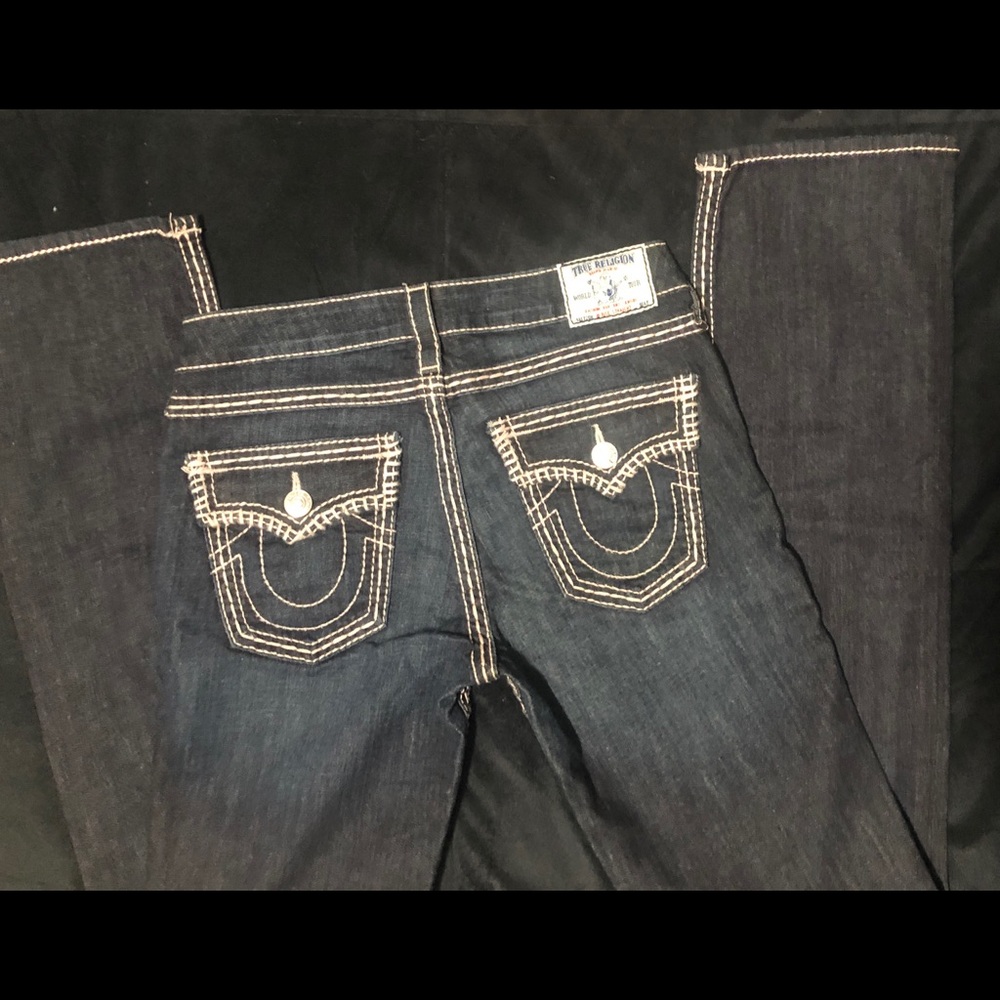 True Religion Pink Stitch Jeans